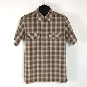 Kuhl Pearl Snap Short Sleeve Shirt Men's Medium Pockets Outdoor Casual Hiking